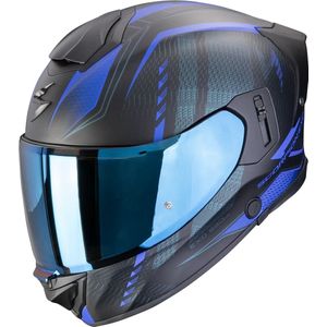 Scorpion EXO-530 Theras Matt Black Blue - Integraalhelm - Maat L - Motorhelm - ECE 22-06 gekeurd
