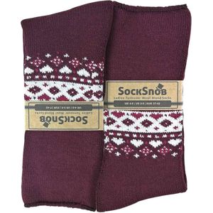 Warme Thermo Winter Bedsokken voor Dames in Noorse Stijl