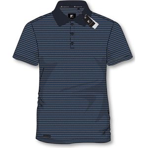 Gibson heren poloshirt navy streep KM - maat S