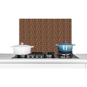 Spatscherm keuken - Dieren - Giraffe - Dierenprint - Achterwand keuken - Spatwand - Muurbeschermer - 70x50 cm