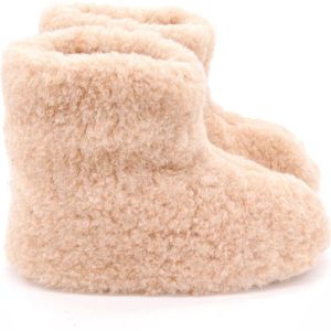 Texelse wollen sloffen hoog – Beige – Skéépe – dames en heren – 100% schapenwol – warme pantoffels – 37 / 38