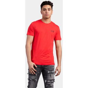 EA7 Emporio Armani Basic Logo T-Shirt Heren Rood - Maat: XXL