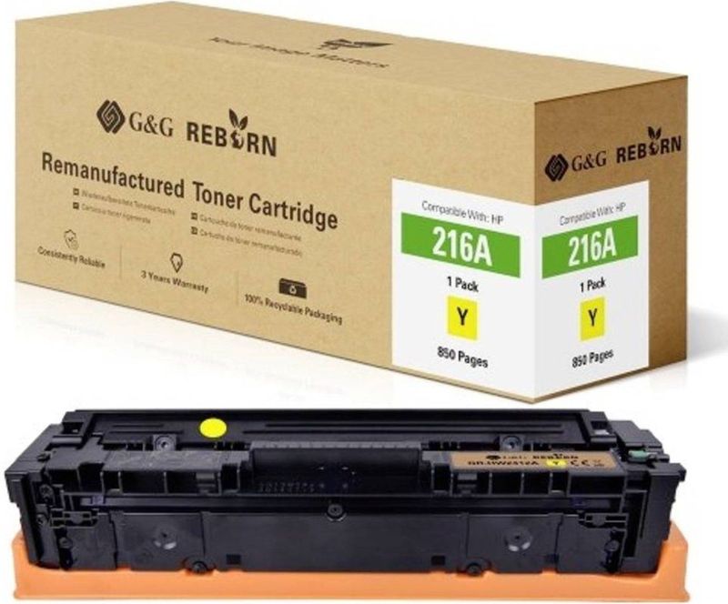 G&G Toner vervangt HP 216A Compatibel Geel 850 bladzijden Reborn remanufactured 21291