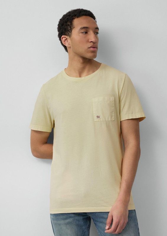 s.Oliver - T-Shirt - Zacht Katoen - Met Borstzakje