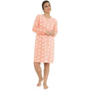 Cocodream - Fleece Nachthemd - Cats - Warme Winter Nachtjapon - Roze