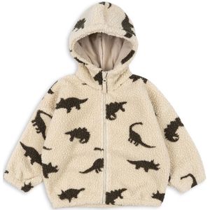 Konges Slojd Jody Teddy Hoodie Grs Jassen Meisjes - Winterjas - Creme - Maat 86