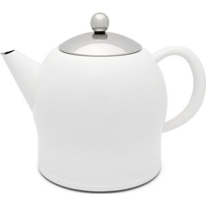 Bredemeijer - Theepot Minuet Santhee 1,4L Mat Wit - dubbelwandig