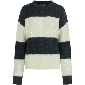 Fluresk - Selera Knit - Trui - Shadow Grey/vanilla - Dames