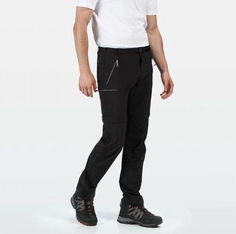 Regatta - Men's Xert III Zip Off Stretch Walking Trousers - Outdoorbroek - Mannen - Maat 24 - Zwart