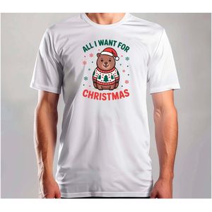All i want for Christmas Capy - T Shirt - MerryChristmas - ChristmasVibes - Funny - Sarcasm - VrolijkKerstfeest - Kerstmis - Grappig - Sarcasme - Capybara - Capy