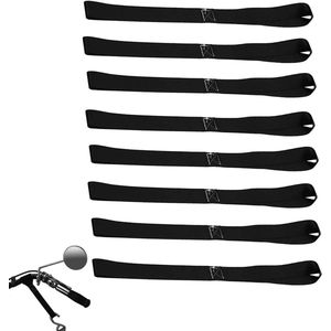 Zachte lussen spanbanden 8 stuks 46 cm lang - Voor veilig slepen van motorfiets, dirtbike, ATV en UTV