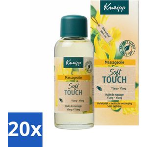 20 x Kneipp - Massageolie - Ylang-Ylang - Vitamine E - Voor alle huidtypen - 100 ml - Kneipp Massageolie - Ylang Ylang Massageolie - Ontspanningsmassage - Huidverzorging - Natuurlijke Massageolie