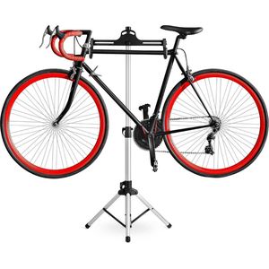 MB2 servicefietsstandaard, aluminium, zilver