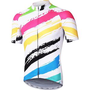 Heren Wielertrui Korte Mouwen Ademend Fietsshirt voor Mountainbiken