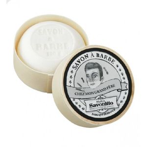 Baard zeep in houten doosje - Zeep voor scheren - Natuurlijke ingrediënten - 100 gram