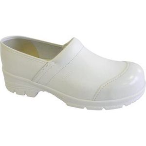 Sanita werkklompen san duty closed pu leather, white, maat 39