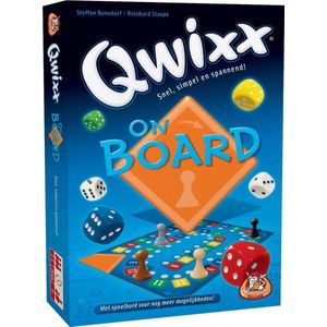 White Goblin Games dobbelspel Qwixx On Board - Speelplezier voor 8+ jaar met speelbord en vernieuwde mogelijkheden