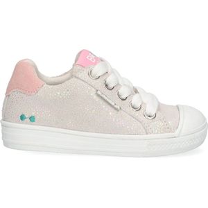 BunniesJR 224230-998 Meisjes Lage Sneakers - Multicolor/Roze - Leer - Veters