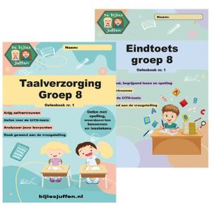 Cito Oefenboeken Voordeelset Taalverzorging en Begrijpend Lezen Groep 8 - Eindtoets - basisonderwijs - de bijlesjuffen - oefenen - citotoets - LVS - kinderen - boeken - leren - lezen - school - in totaal meer dan 200 opdrachten!