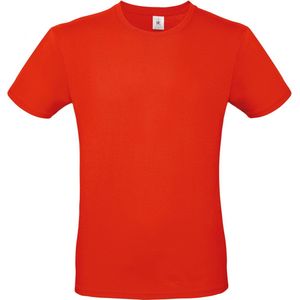 Classic E150 T-shirt B&C Collectie Vuurrood Maat S