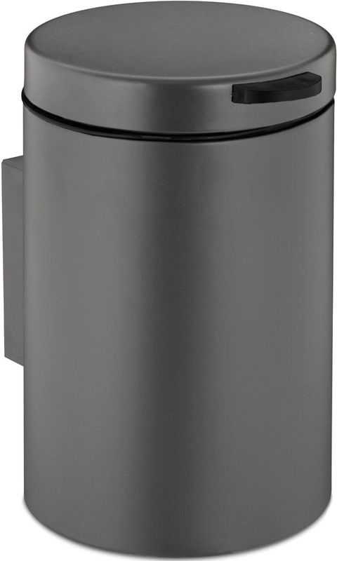 Afvalbakje - Grijs - 3 L - Hangend - Softclose - Binnenemmer - Voor Toilet en Badkamer