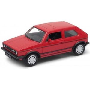 Volkswagen Golf I GTI (Rood) (10 cm) 1/34 Welly [Modelauto - Schaalmodel - Miniatuurauto]