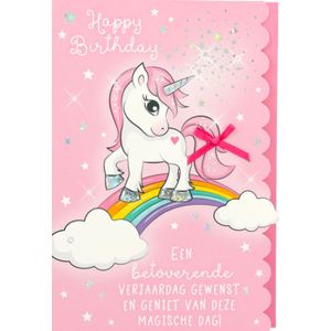 Depesche - Kinderkaart met de tekst ""Happy Birthday - Een betoverende ..."" - mot. 041