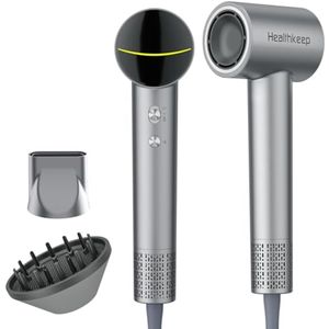 Hoge snelheid Föhn met 2 Diffusers voor Krullend Haar - Geluidsarm en Effectieve Haarverzorging