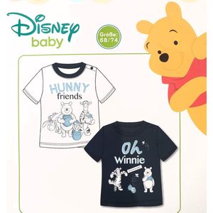 Disney Baby Winnie the Pooh T-shirt - 2 stuks - Maat 68/74
