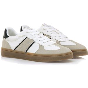 Mustang - Roy - Sportschoenen - Beige - Plat - Veters - Casual