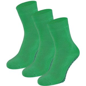 Dames antislip sokken van katoen - 3 paar - 39/42 - Jelly Green