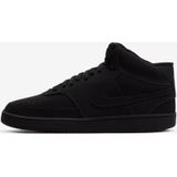 Nike - Court Vision Mid - Herenschoenen - Zwart - Leer