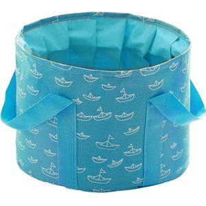 Zeynomax - Multifunctionele opvouwbare voetenbad-emmer voor kamperen en vissen - Lichtblauw
