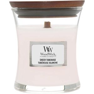 Woodwick Sheer Tuberose Mini Candle - Geurkaars