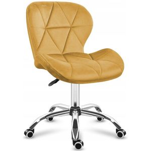 Novity® | Bureaustoel - Draaistoel - Velours - Mark Adler Future 3.0 - Mosterdgeel
