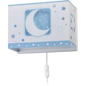 Dalber Moon - Kinderkamer wandlamp - Blauw