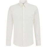 Fundamentals - Heren slim fit overhemd - Slim Fit - Gebroken wit - Katoen - Maat: XS