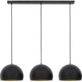 Light & Living Hanglamp Jaicey - Zwart - 120x33x25cm - 3L - Modern - Hanglampen Eetkamer, Slaapkamer, Woonkamer