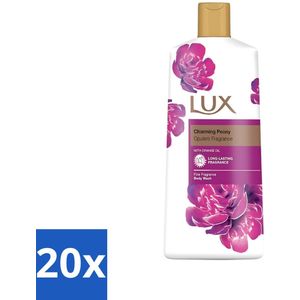 20 x Lux - Body Wash - Charming Peony - Verzorgende Douchegel - Langdurend - 600 ml - Body Wash - Body Wash Peony - Body Wash For Dry Skin - Body Wash For Sensitive Skin - Body Wash For Normal Skin