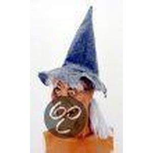 Halloween Latex dames heksen masker met haar en hoed