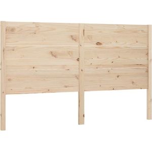 vidaXL - Hoofdbord - 141x4x100 - cm - massief - grenenhout