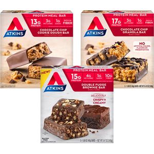 Atkins | Protein Bar | Mix Chocolate Bars | Voordeelpakket | 3 x Atkins Protein bar