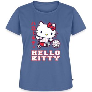 Hello Kitty Speelt Voetbal Premium T Shirt Dames