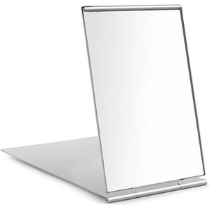 TOVBMUP Compacte spiegel - 10 x 15 cm Reisspiegel - Opvouwbare spiegel - Klein - Ultradun - Kleine zakspiegel - Perfect voor reizen, school, kantoor, kamperen en make-up