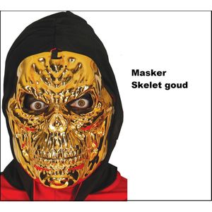 Masker skelet gold digger - Halloween horror griezel thema feest party fun creepy