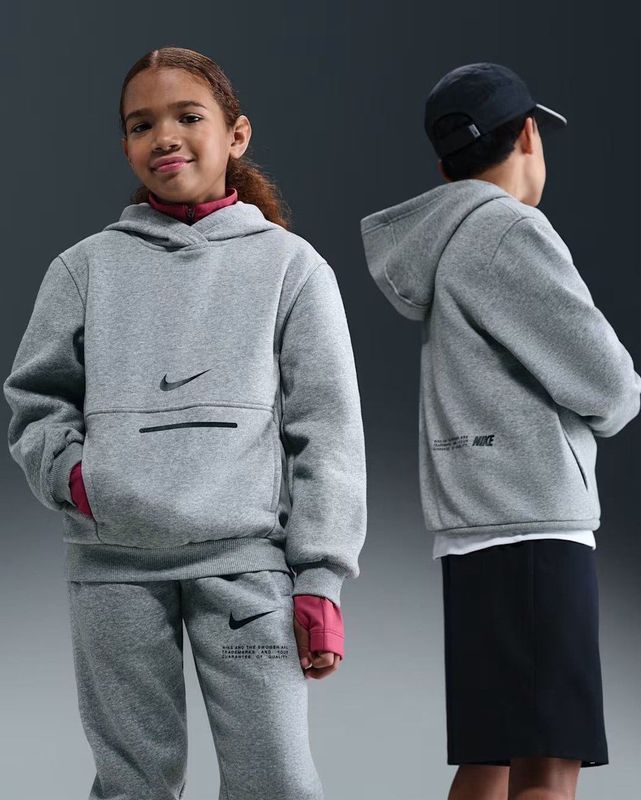 Nike - K NSW Club FLC HDY BRND NRG - Hoodie - Zwart