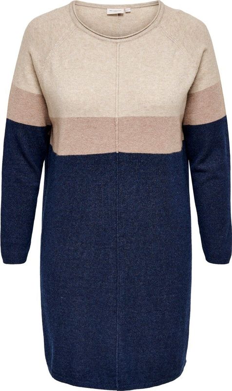 ONLY CARMAKOMA CARLAURA ABK DRESS ESS KNT Dames Jurk - Maat M/48