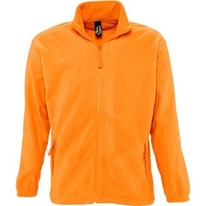 SOLS Heren North Full Zip Outdoor Fleece Jacket (Neon Oranje)