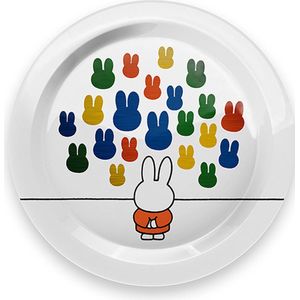 Bord - Nijntje Museum - Wit - Metaal - Originele Licentie - Dick Bruna - 21cm