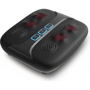 Voetmassage - Voetmassageroller - Massagekoppen - Elektrisch - Met 2 Trilplaten - Draagbaar - Stressvermindering - Zwart